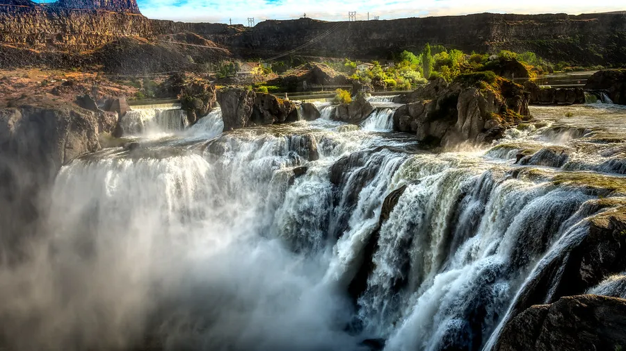 A scenic photo of Shoshone Falls near Twin Falls, Idaho