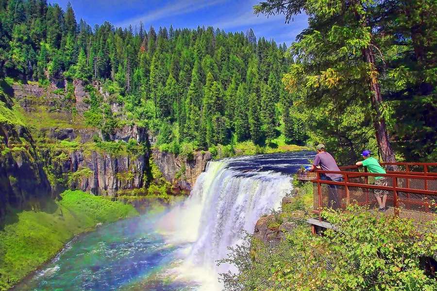 Photo of Upper Mesa Falls on the Henry's Fork in Caribou-Targhee National Forest